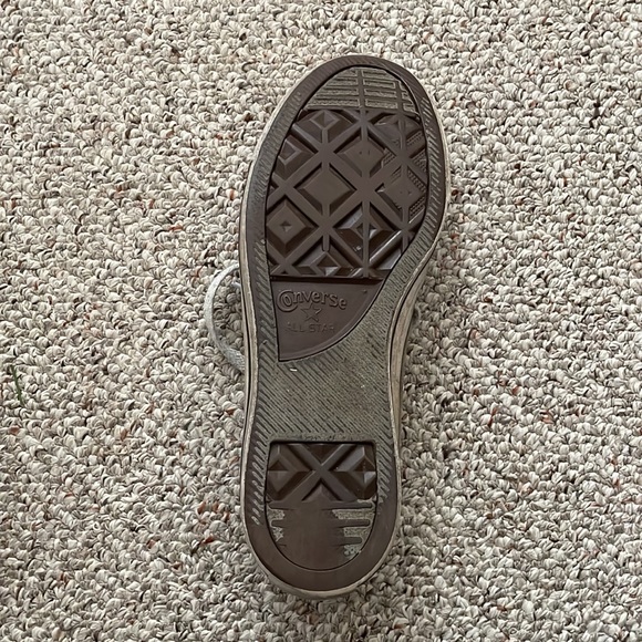 Grey Converse Low Top Size 8 - Picture 3 of 10